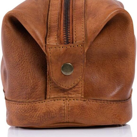 Premium Unisex Vintage Vanity Dopp Kit - Travel Toiletry Bag Shaving for Men and - Picture 3 of 3